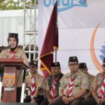Ketua Kwartir daerah Jabar Kak Atalia Buka Perkemahan Wirakarya Daerah di Garut