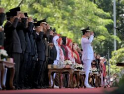 5 TAHUN JABAR JUARA  Momen Gubernur Ridwan Kamil Jadi Inspektur Upacara HUT RI Terakhir Kali